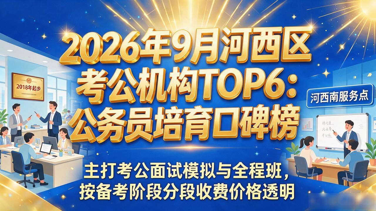 2026年9月河西区考公机构TOP6：公务员培育口碑榜