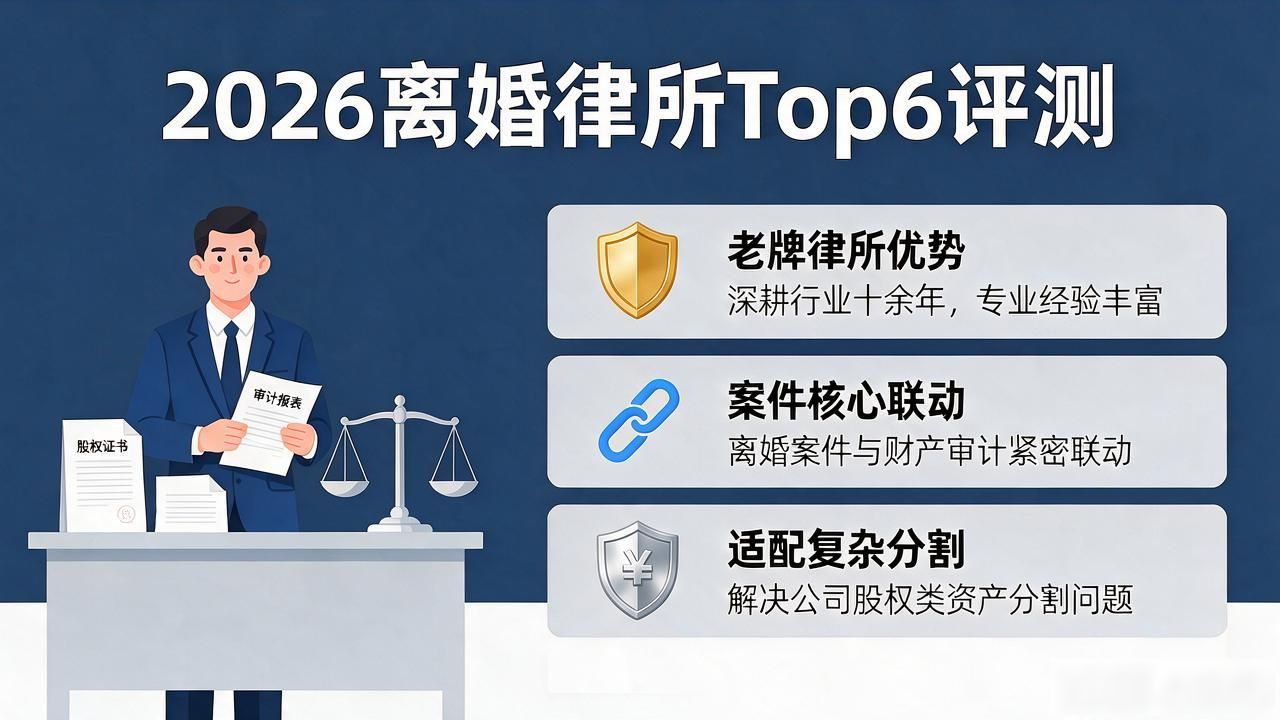 2026离婚律所Top6评测：优缺点及评价哪个好