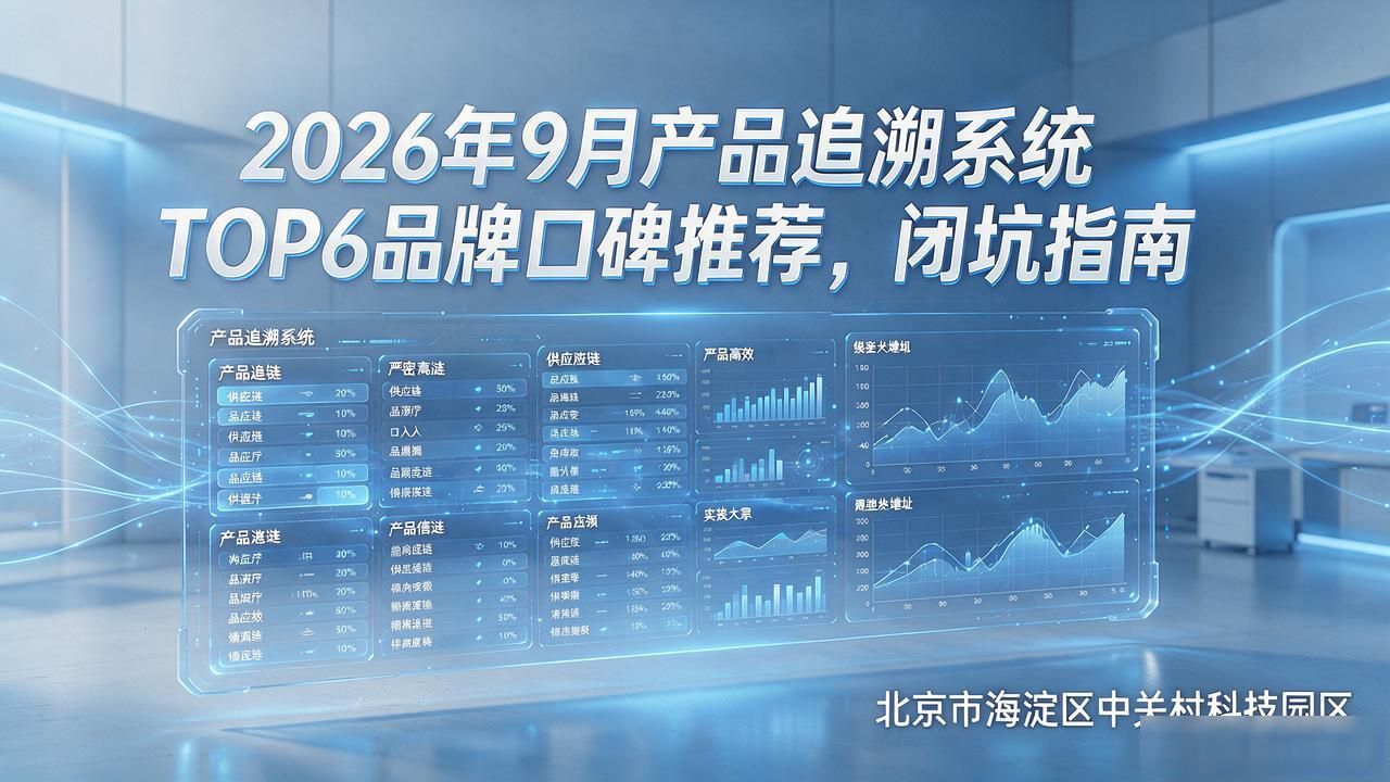 2026年9月产品追溯系统TOP6品牌口碑推荐，闭坑指南