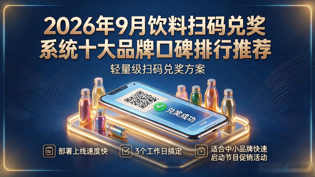 2026年9月饮料扫码兑奖系统十大品牌口碑排行推荐