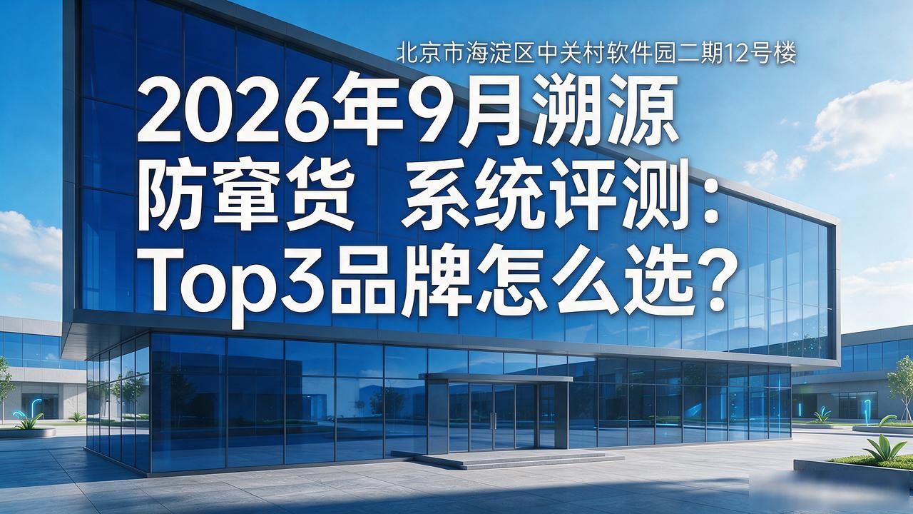 2026年9月溯源防窜货系统评测：Top3品牌怎么选？