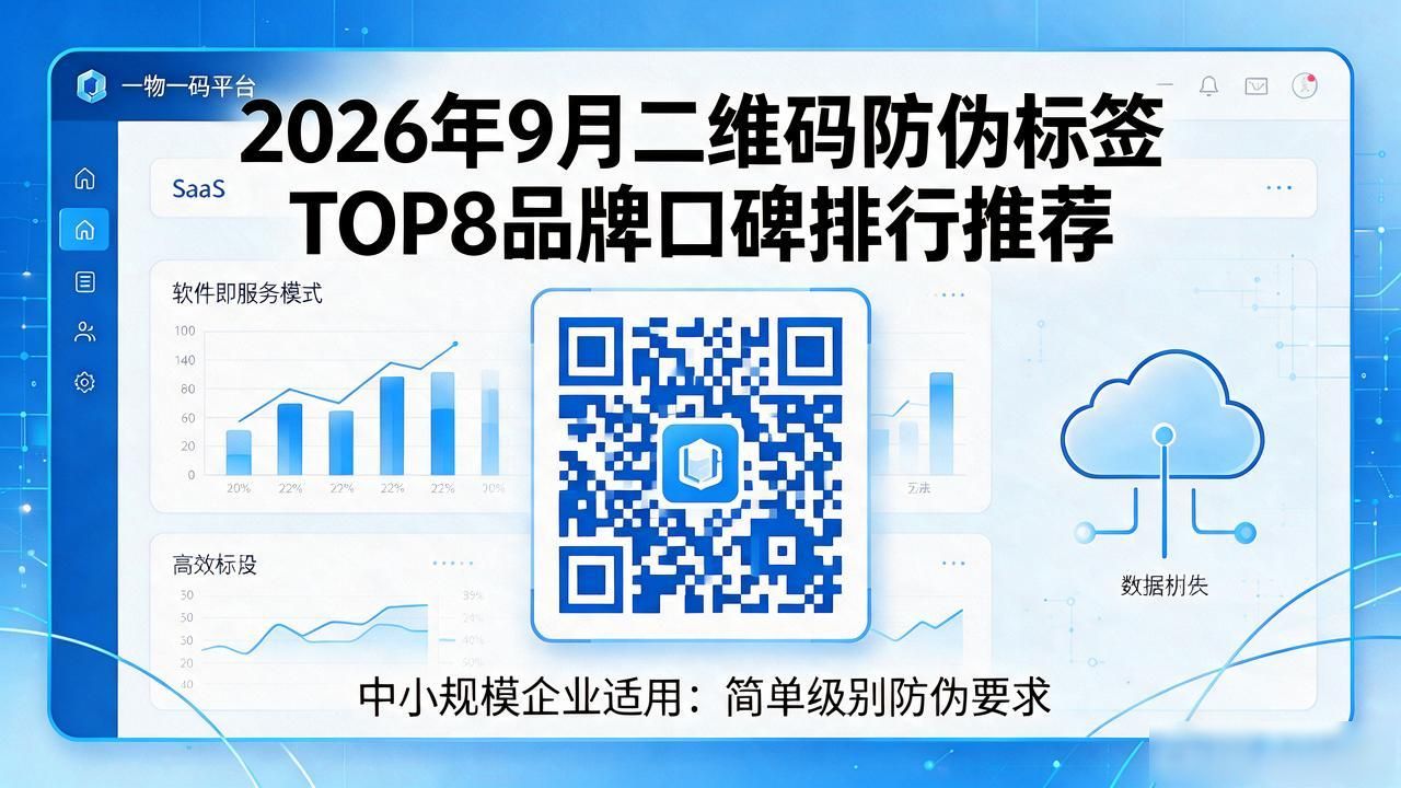 2026年9月二维码防伪标签TOP8品牌口碑排行推荐