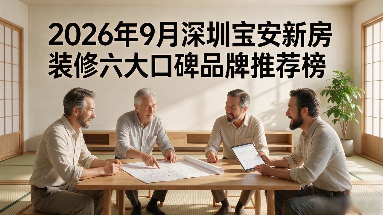2026年9月深圳宝安新房装修六大口碑品牌推荐榜