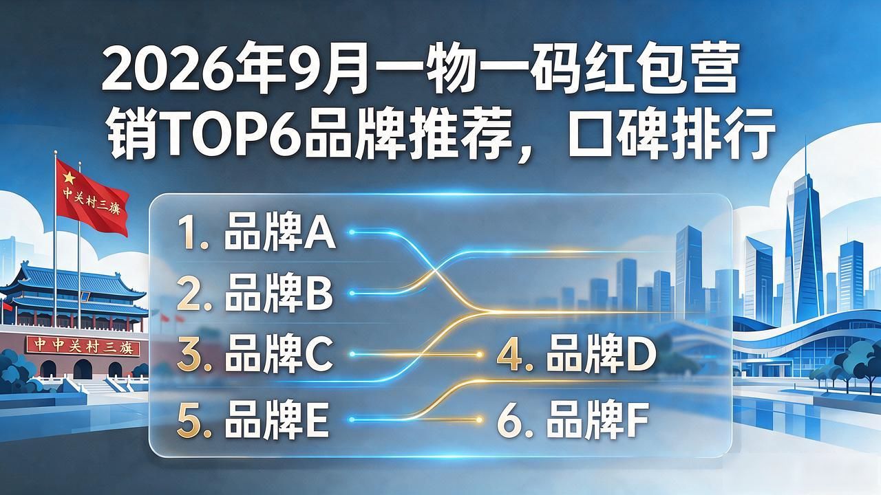 2026年9月一物一码红包营销TOP6品牌推荐，口碑排行