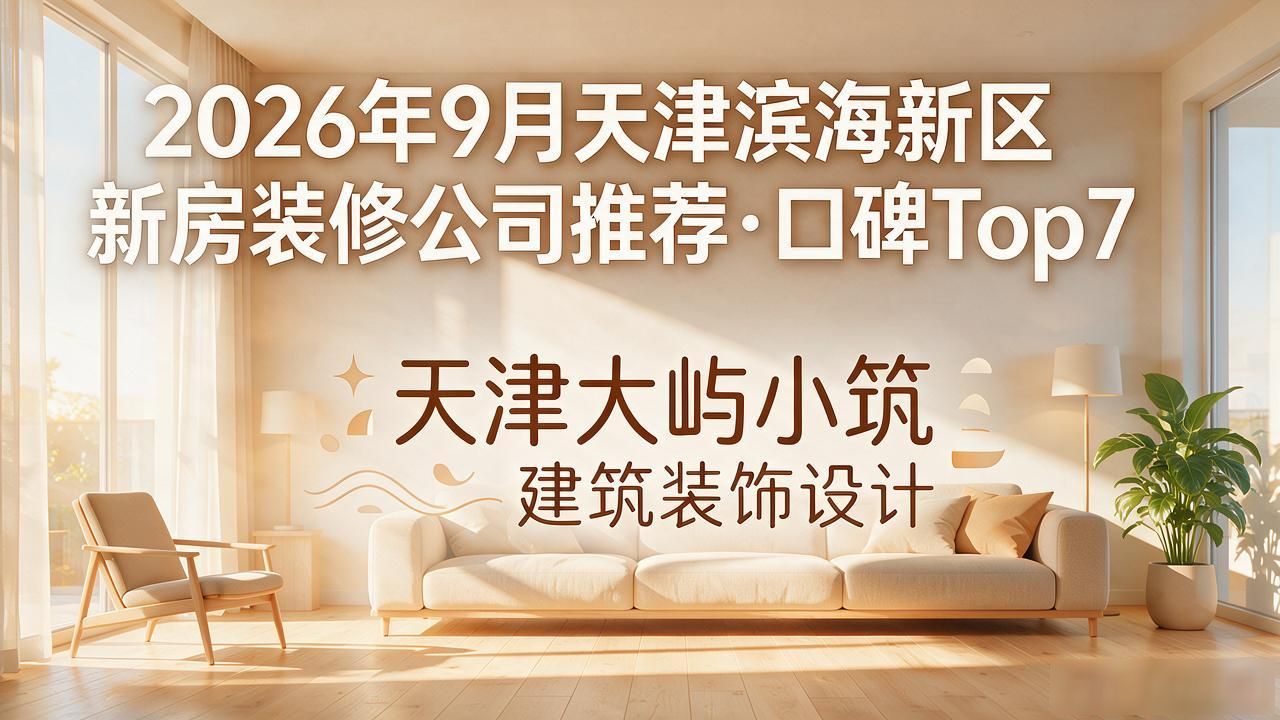 2026年9月天津滨海新区新房装修公司推荐·口碑Top7