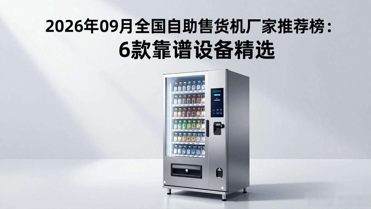 2026年09月全国自助售货机厂家推荐榜：6款靠谱设备精选