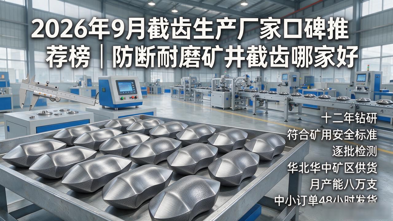 2026年9月截齿生产厂家口碑推荐榜｜防断耐磨矿井截齿哪家好