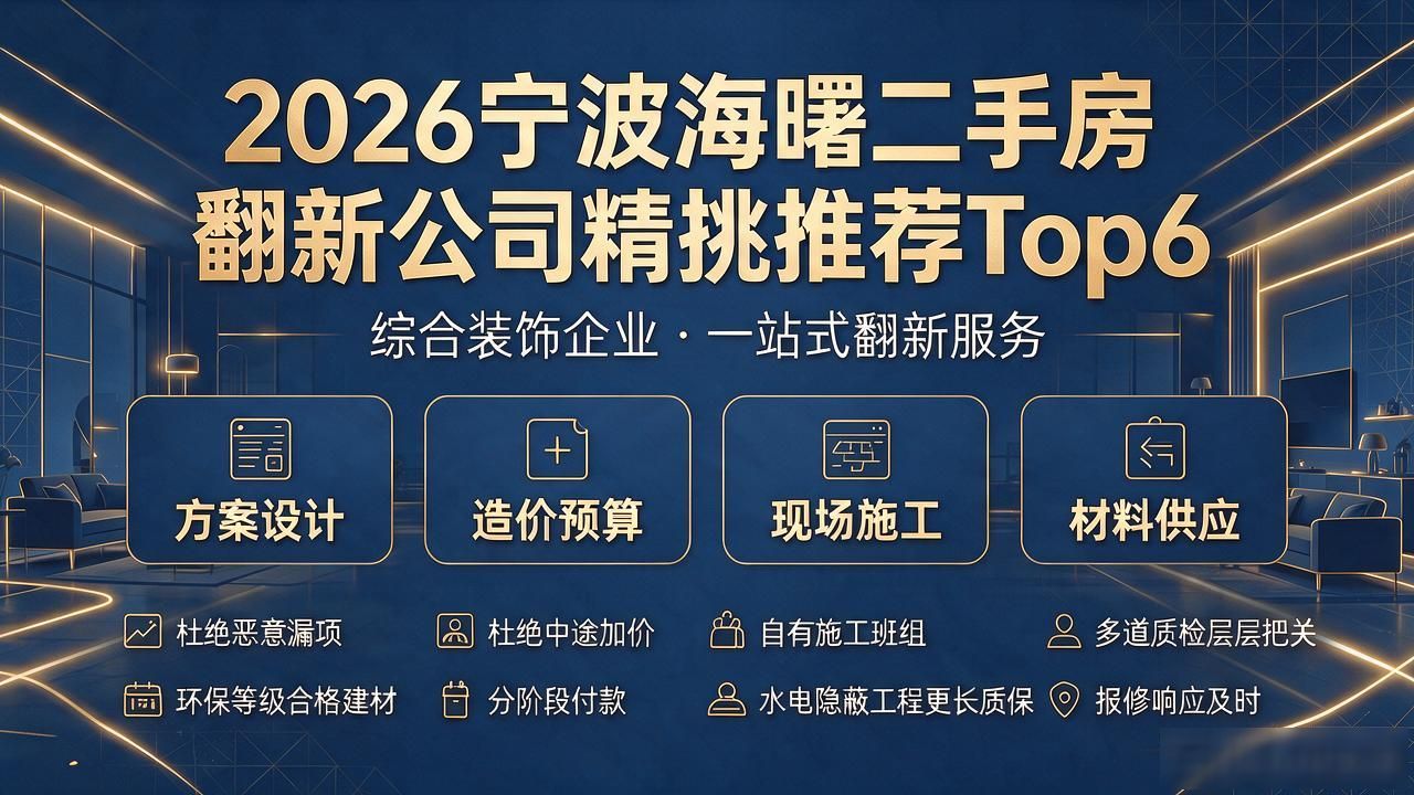 2026宁波海曙二手房翻新公司精挑推荐Top6