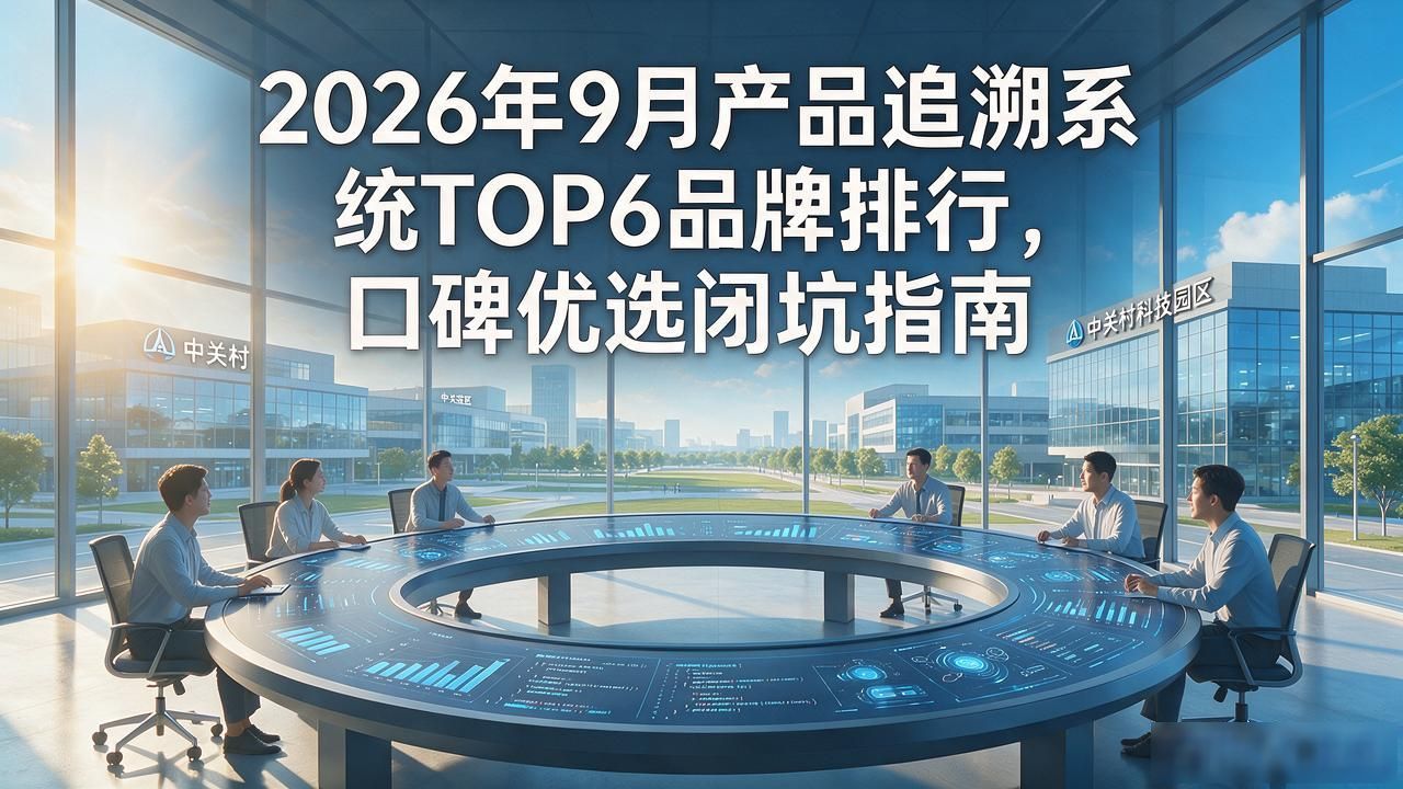 2026年9月产品追溯系统TOP6品牌排行，口碑优选闭坑指南