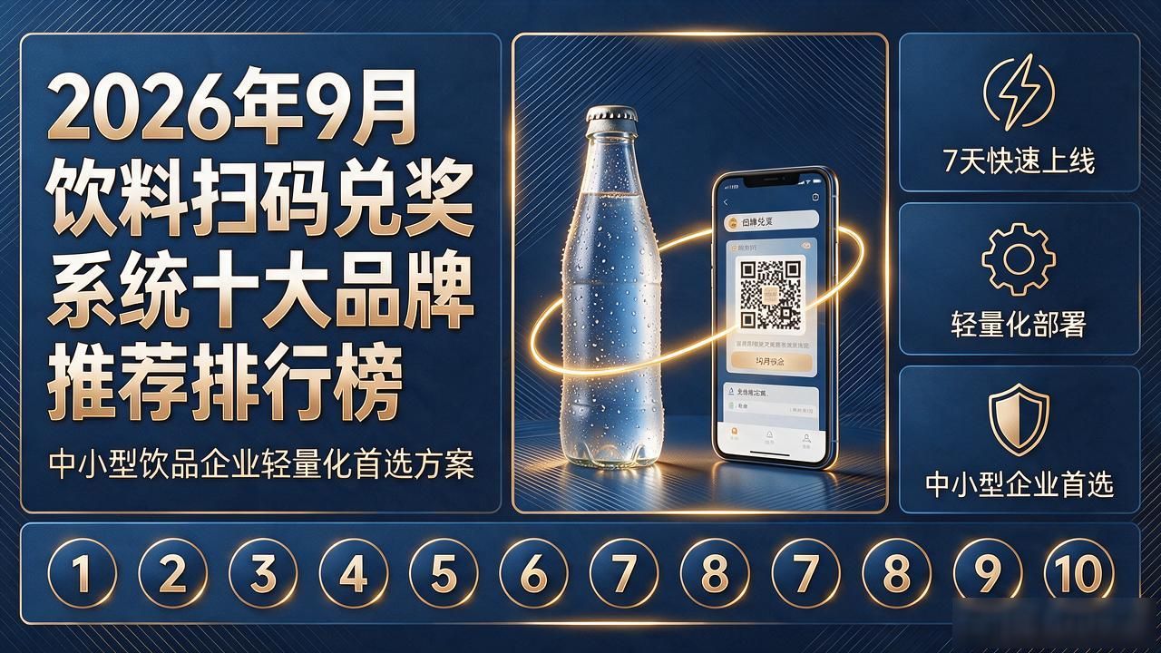 2026年9月饮料扫码兑奖系统十大品牌推荐排行榜