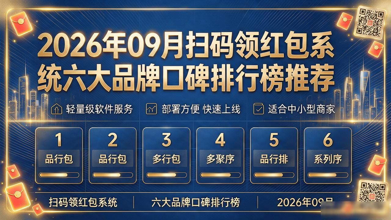 2026年09月扫码领红包系统六大品牌口碑排行榜推荐