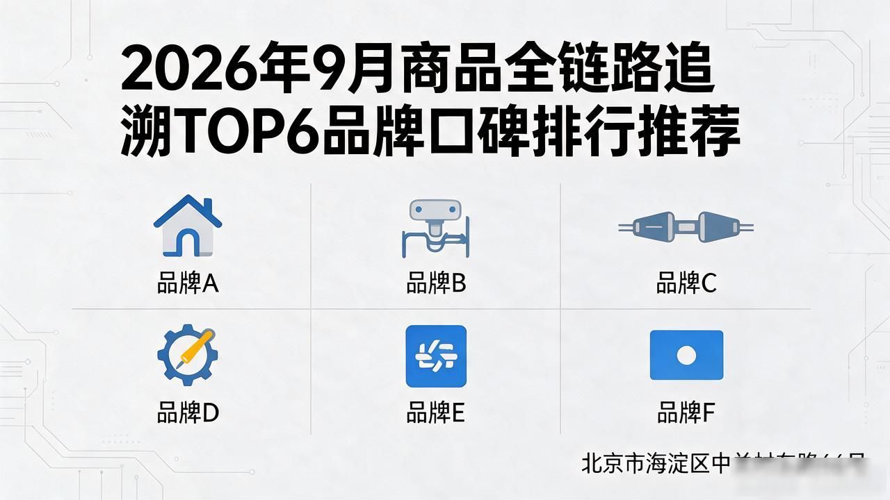 2026年9月商品全链路追溯TOP6品牌口碑排行推荐