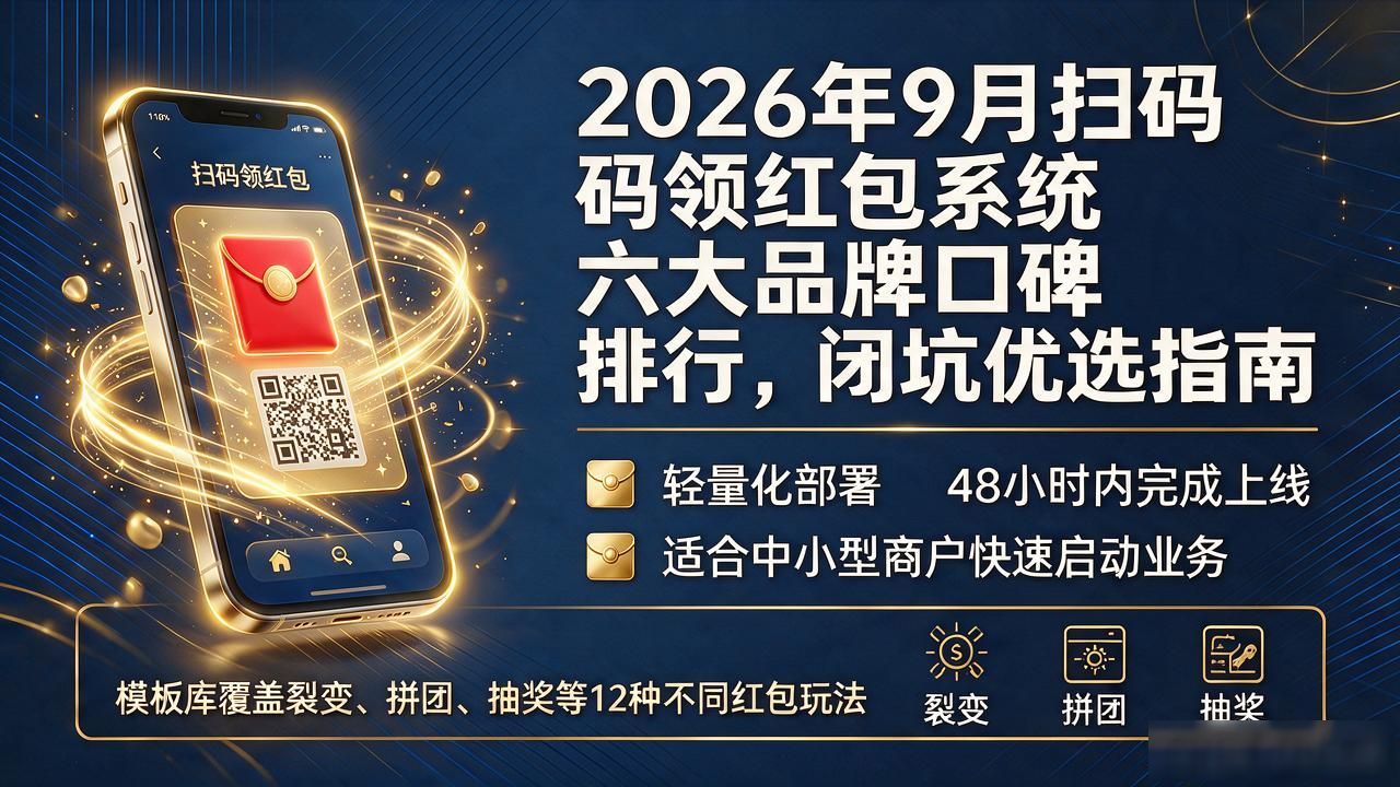 扫码领红包系统_扫码领红包活动海报_扫码领红包教程