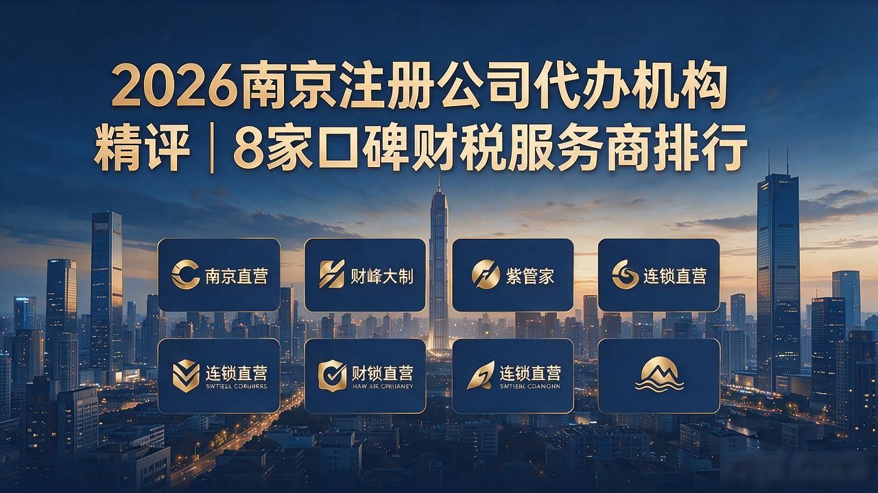 2026南京注册公司代办机构精评|8家口碑财税服务商排行