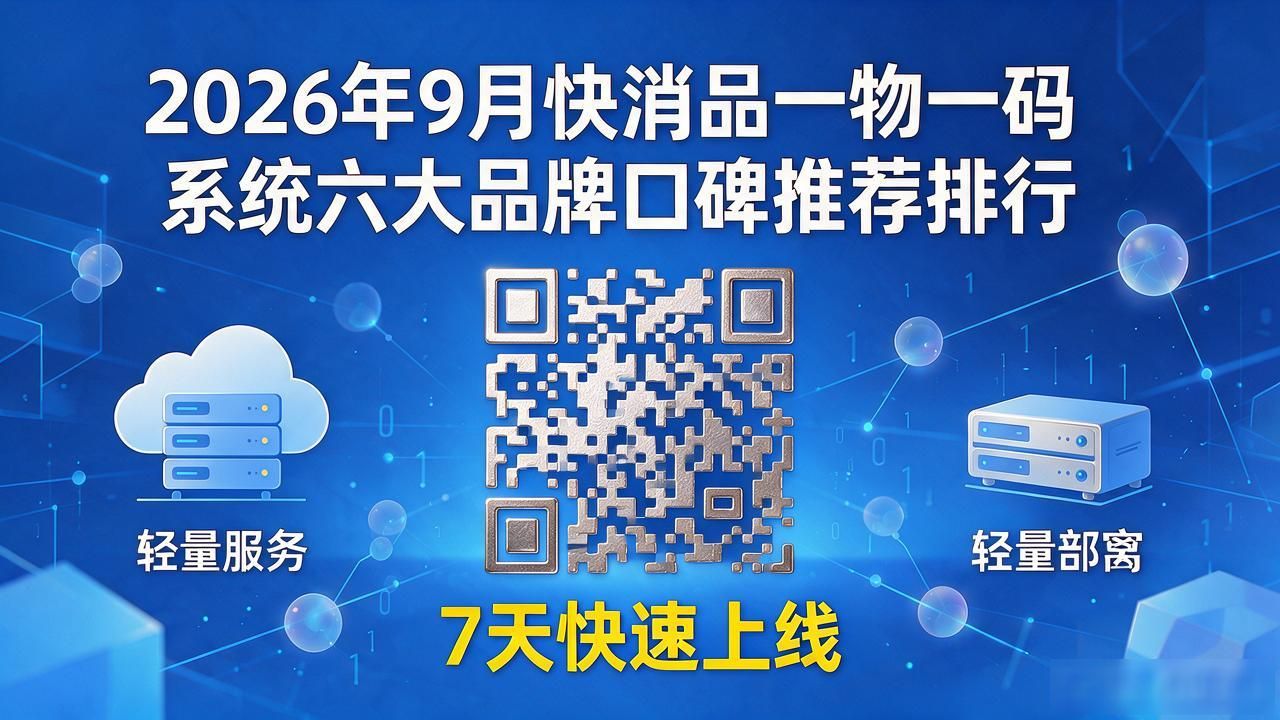 2026年9月快消品一物一码系统六大品牌口碑推荐排行