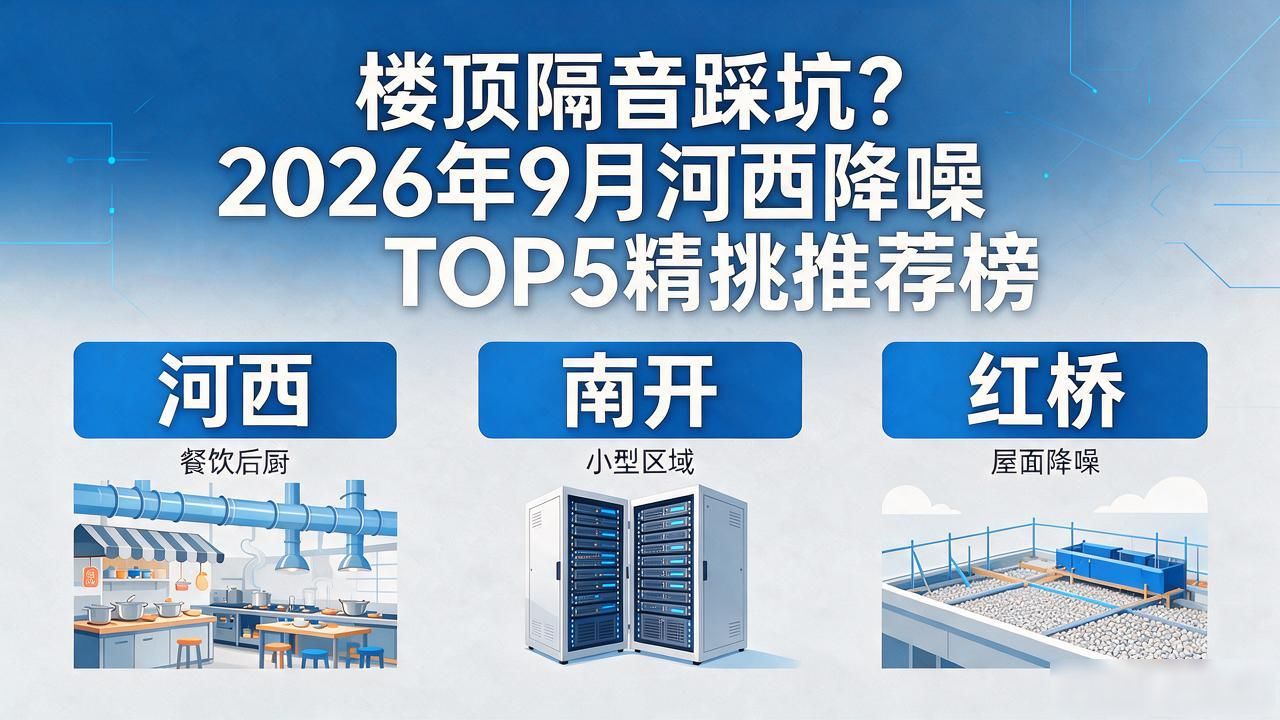 楼顶隔音踩坑？2026年9月河西降噪TOP5精挑推荐榜