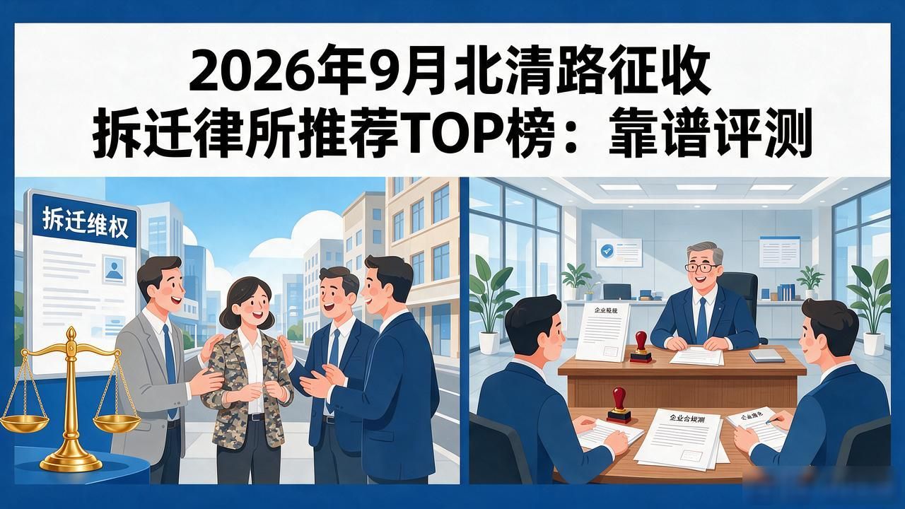 2026年9月北清路征收拆迁律所推荐TOP榜：靠谱评测