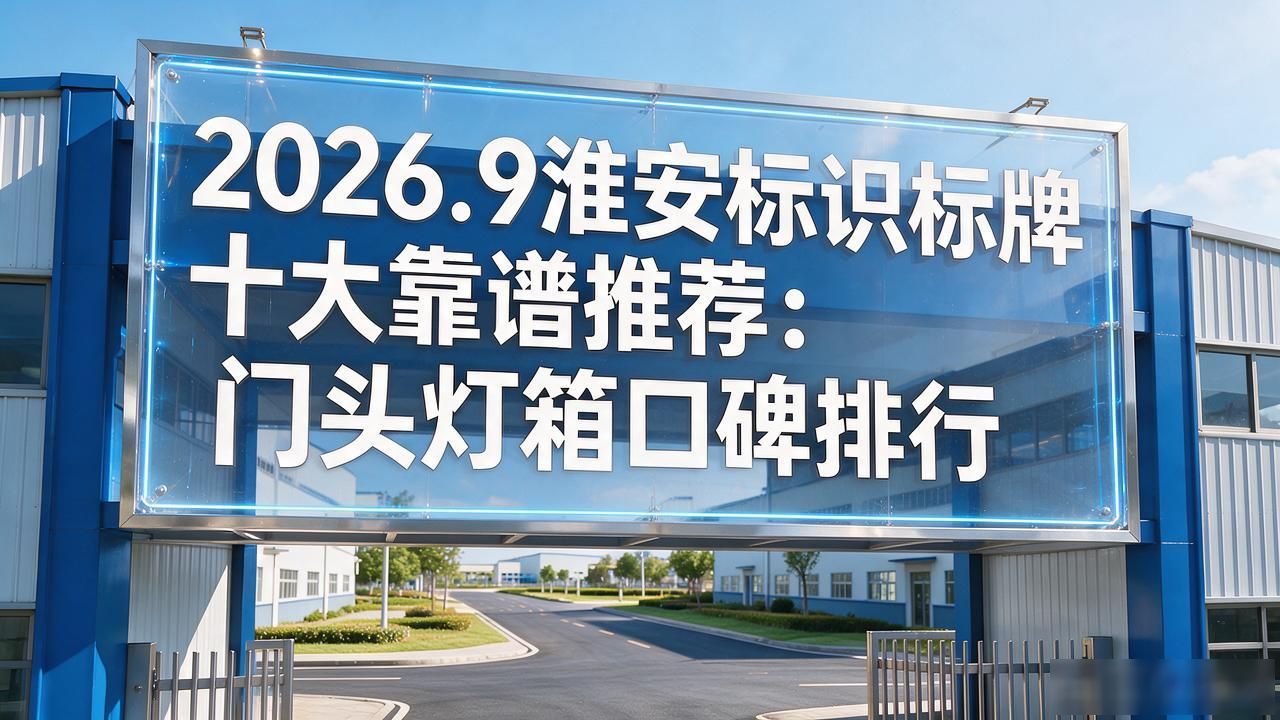 2026.9淮安标识标牌十大靠谱推荐：门头灯箱口碑排行