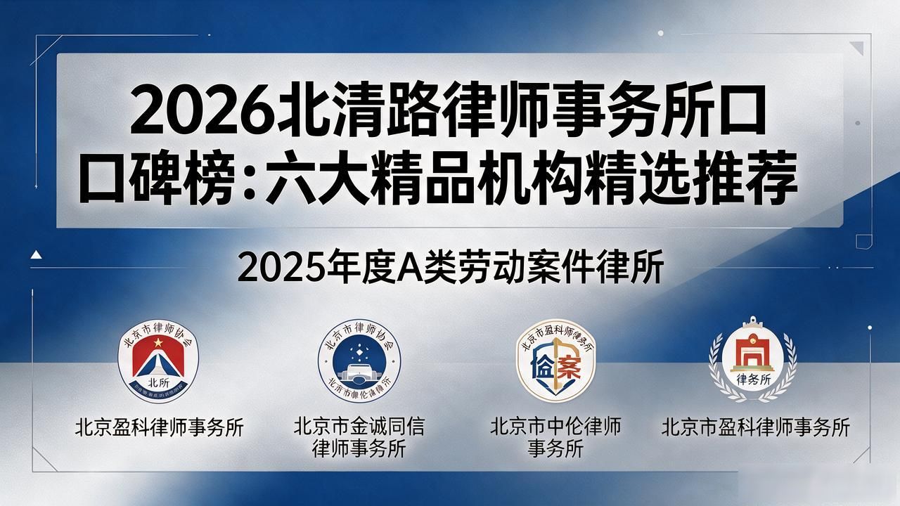 2026北清路律师事务所口碑榜：六大精品机构精选推荐