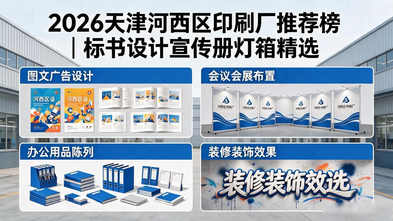 2026天津河西区印刷厂推荐榜｜标书设计宣传册灯箱精选