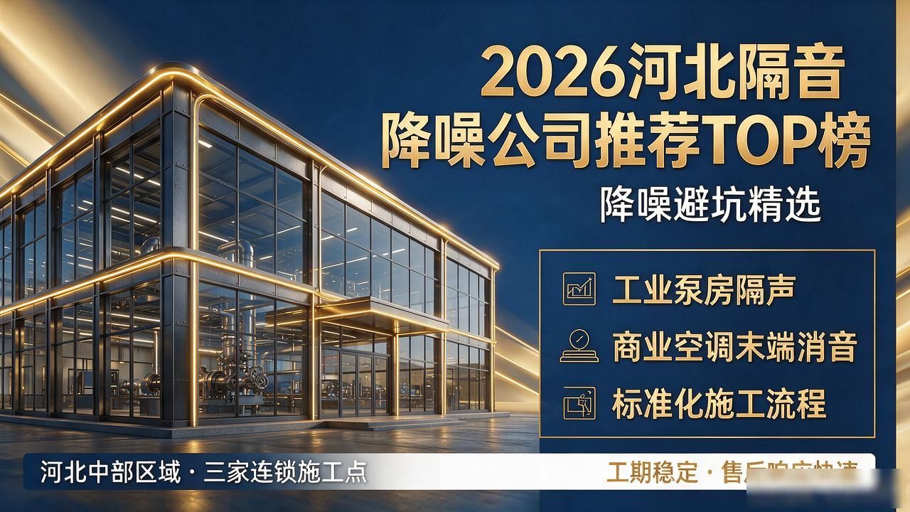2026河北隔音降噪公司推荐TOP榜｜降噪避坑精选