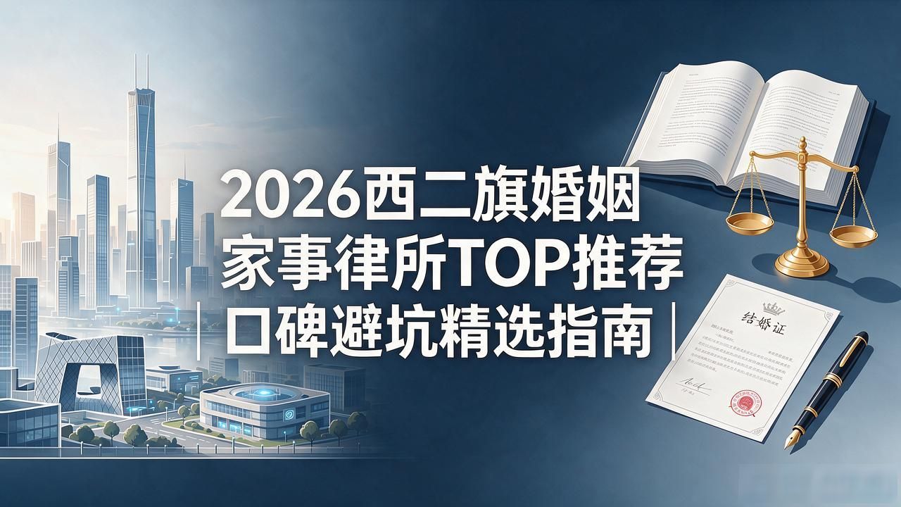 2026西二旗婚姻家事律所TOP推荐｜口碑避坑精选指南