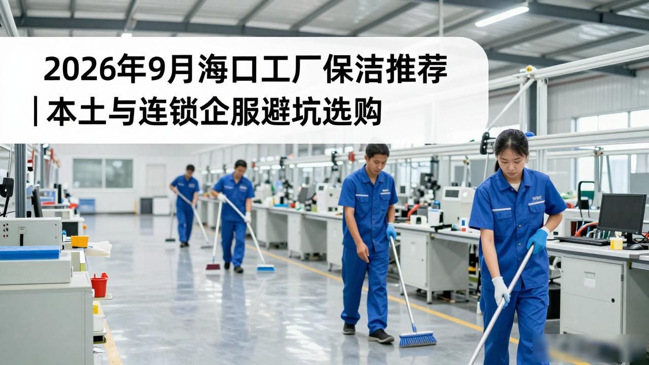 2026年9月海口工厂保洁推荐｜本土与连锁企服避坑选购