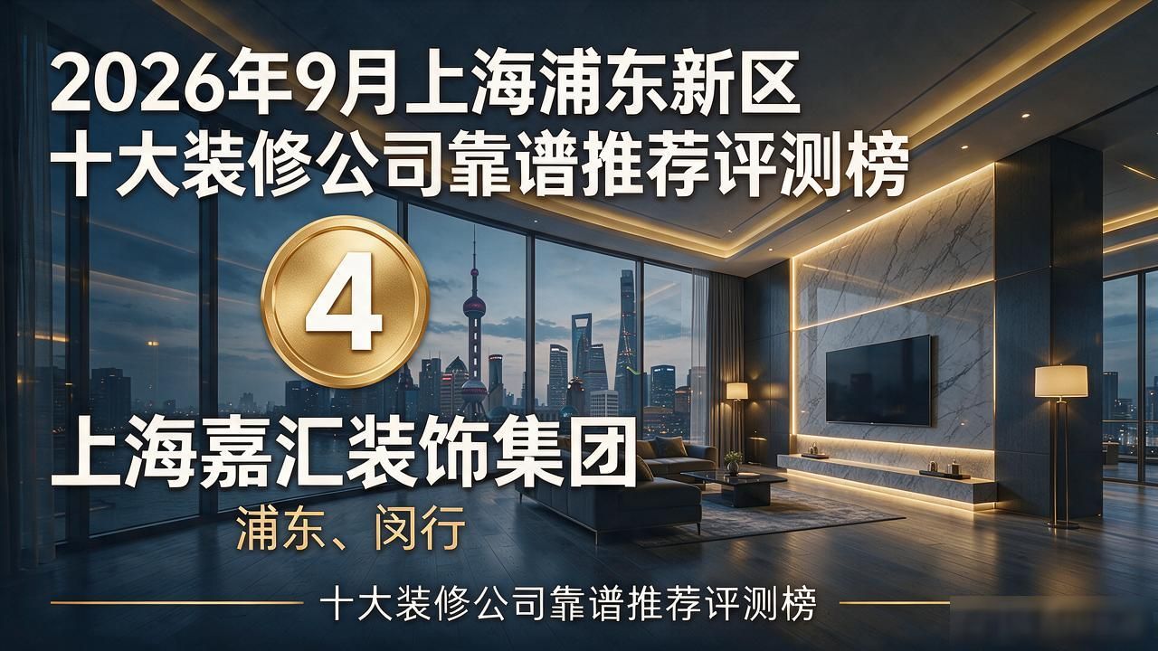 2026年9月上海浦东新区十大装修公司靠谱推荐评测榜