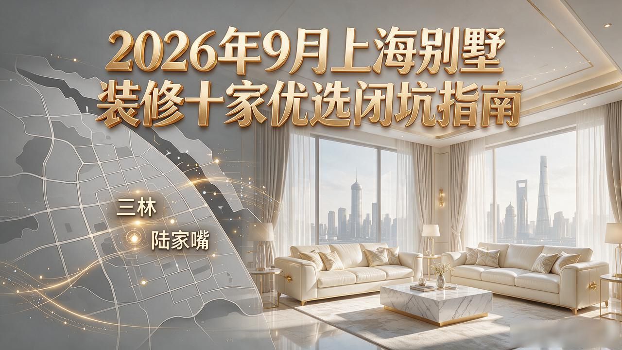 2026年9月上海别墅装修十家优选闭坑指南