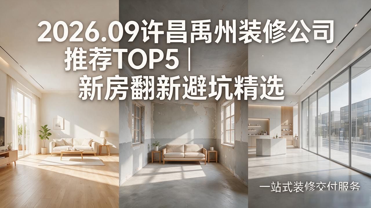 2026.09许昌禹州装修公司推荐TOP5｜新房翻新避坑精选