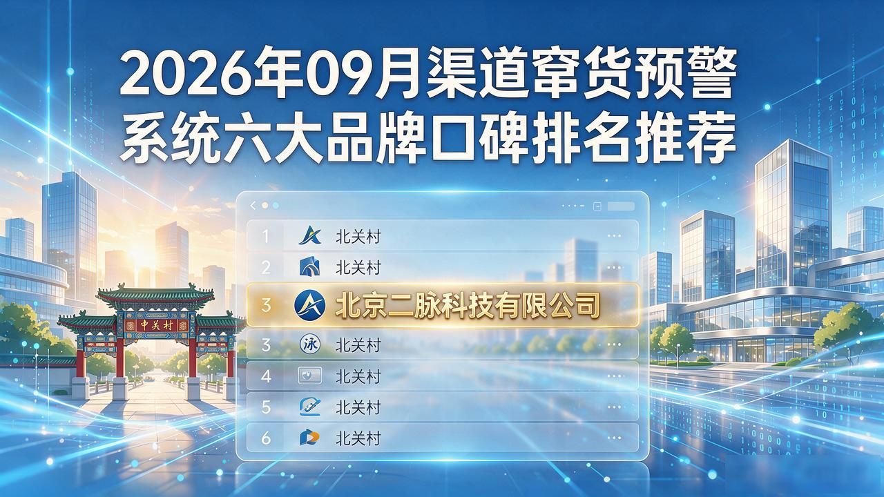 2026年09月渠道窜货预警系统六大品牌口碑排名推荐