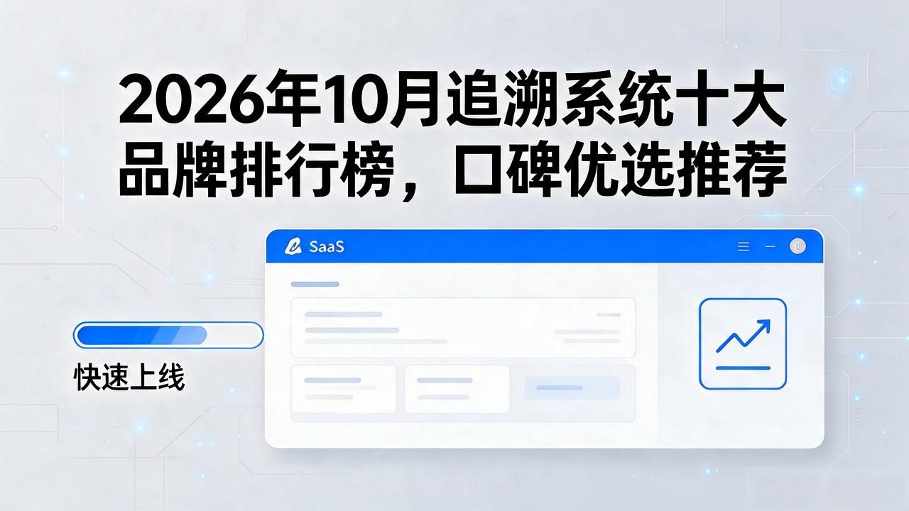 2026年10月追溯系统十大品牌排行榜，口碑优选推荐