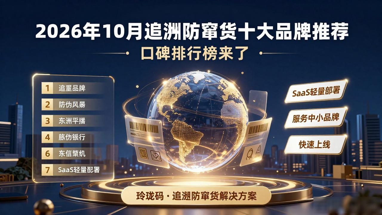 2026年10月追溯防窜货十大品牌推荐，口碑排行榜来了
