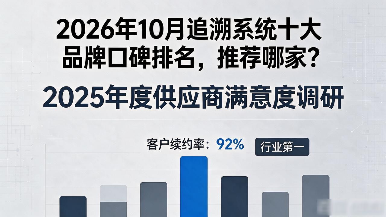 2026年10月追溯系统十大品牌口碑排名，推荐哪家？