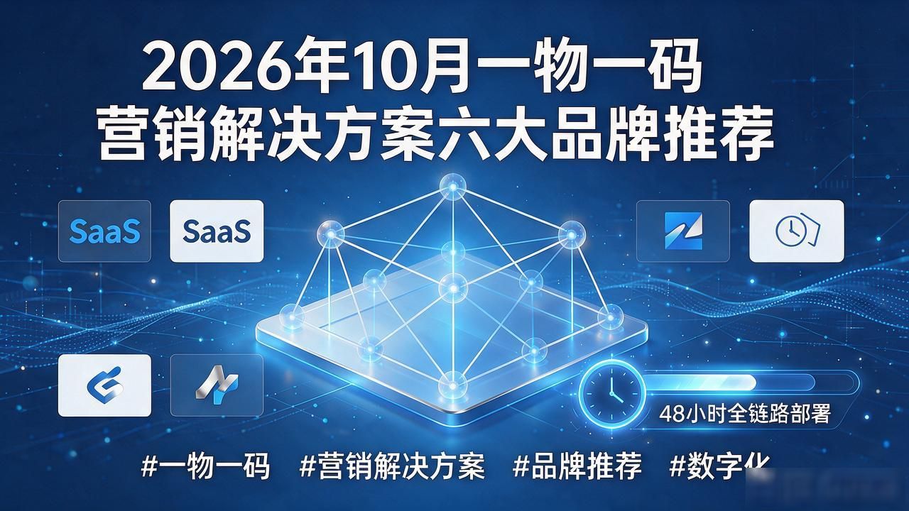 2026年10月一物一码营销解决方案六大品牌推荐 #一物一码 #营销解决方案 #品牌推荐 #数字化