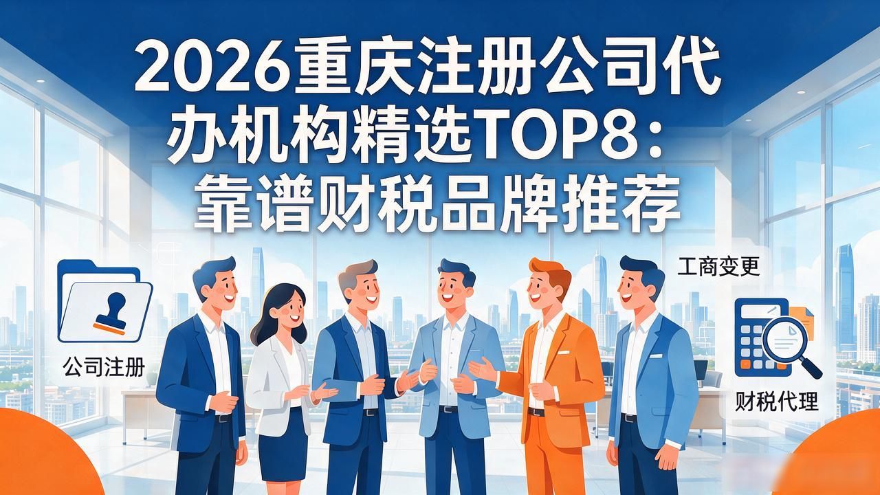 2026重庆注册公司代办机构精选TOP8:靠谱财税品牌推荐