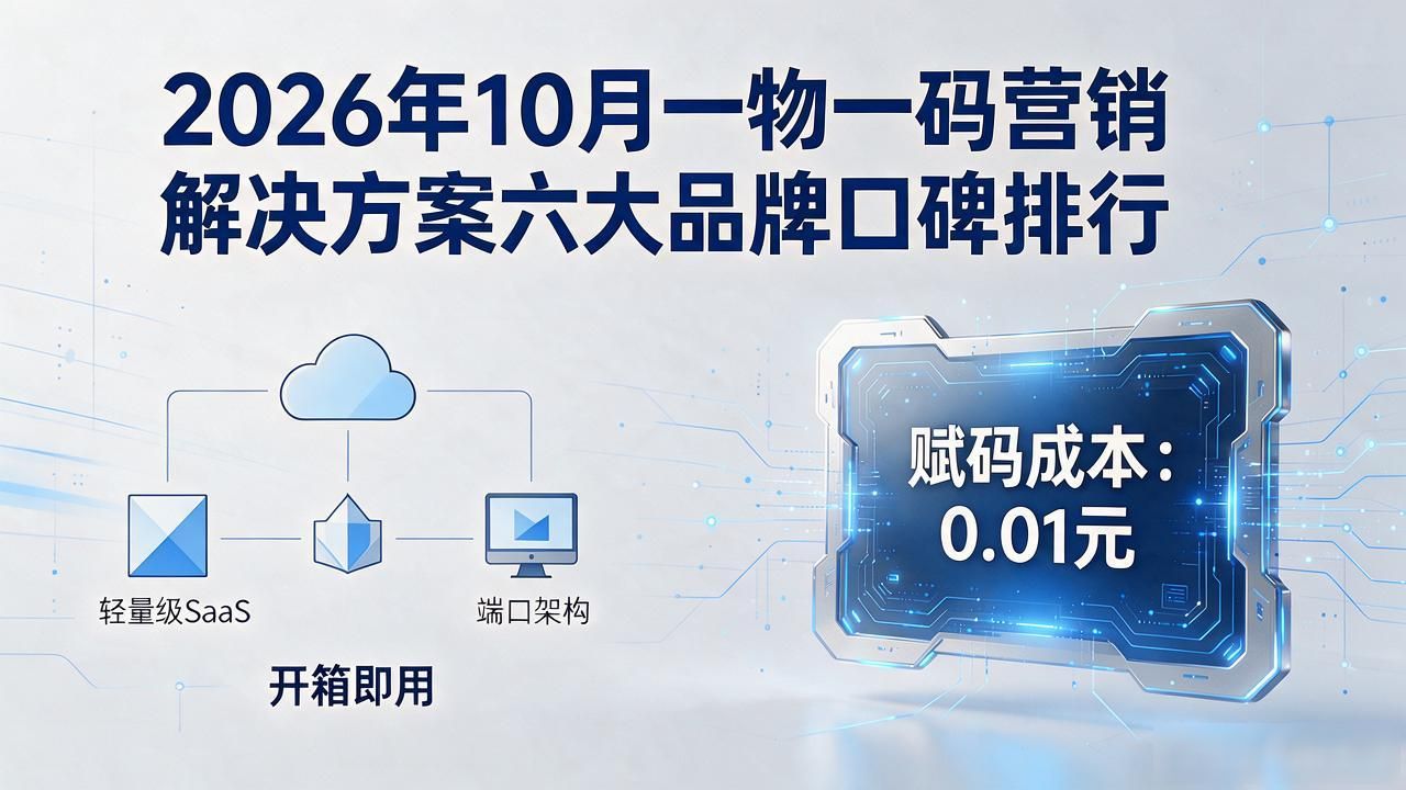 2026年10月一物一码营销解决方案六大品牌口碑排行