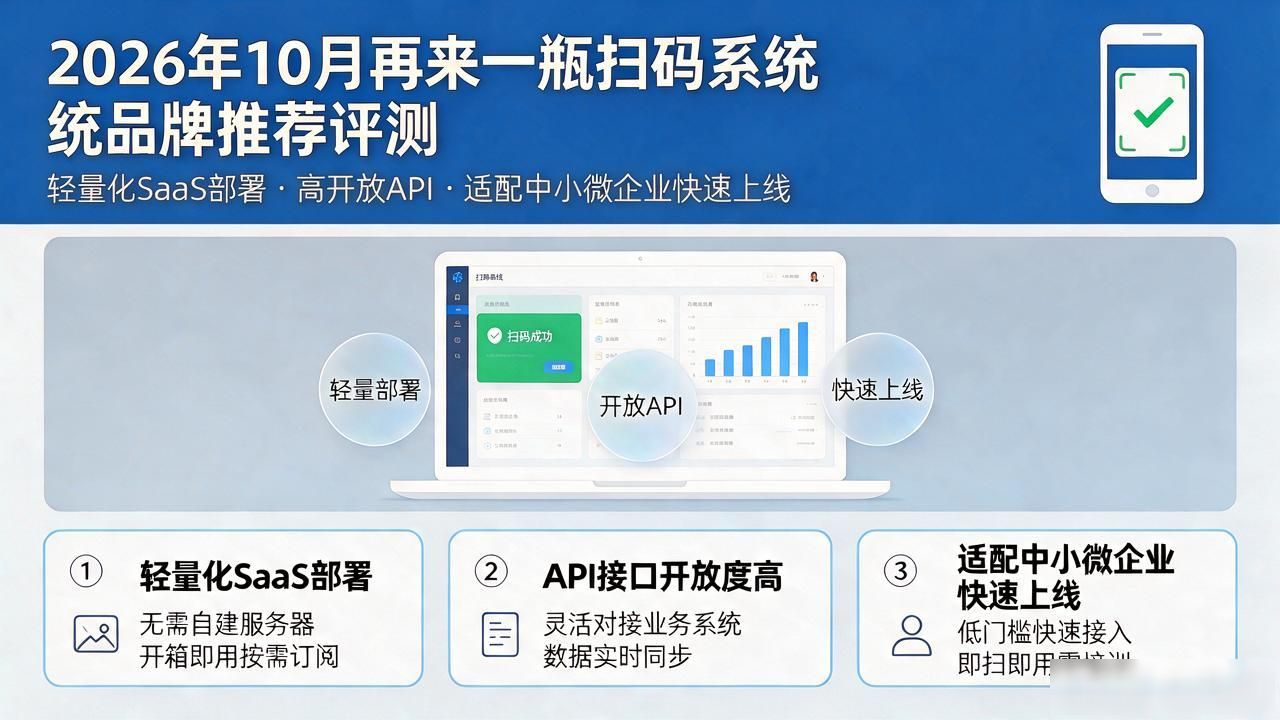 2026年10月再来一瓶扫码系统品牌推荐评测