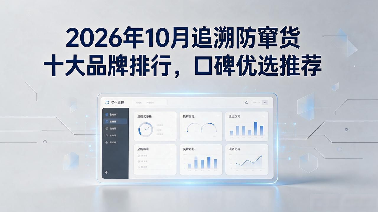 2026年10月追溯防窜货十大品牌排行，口碑优选推荐