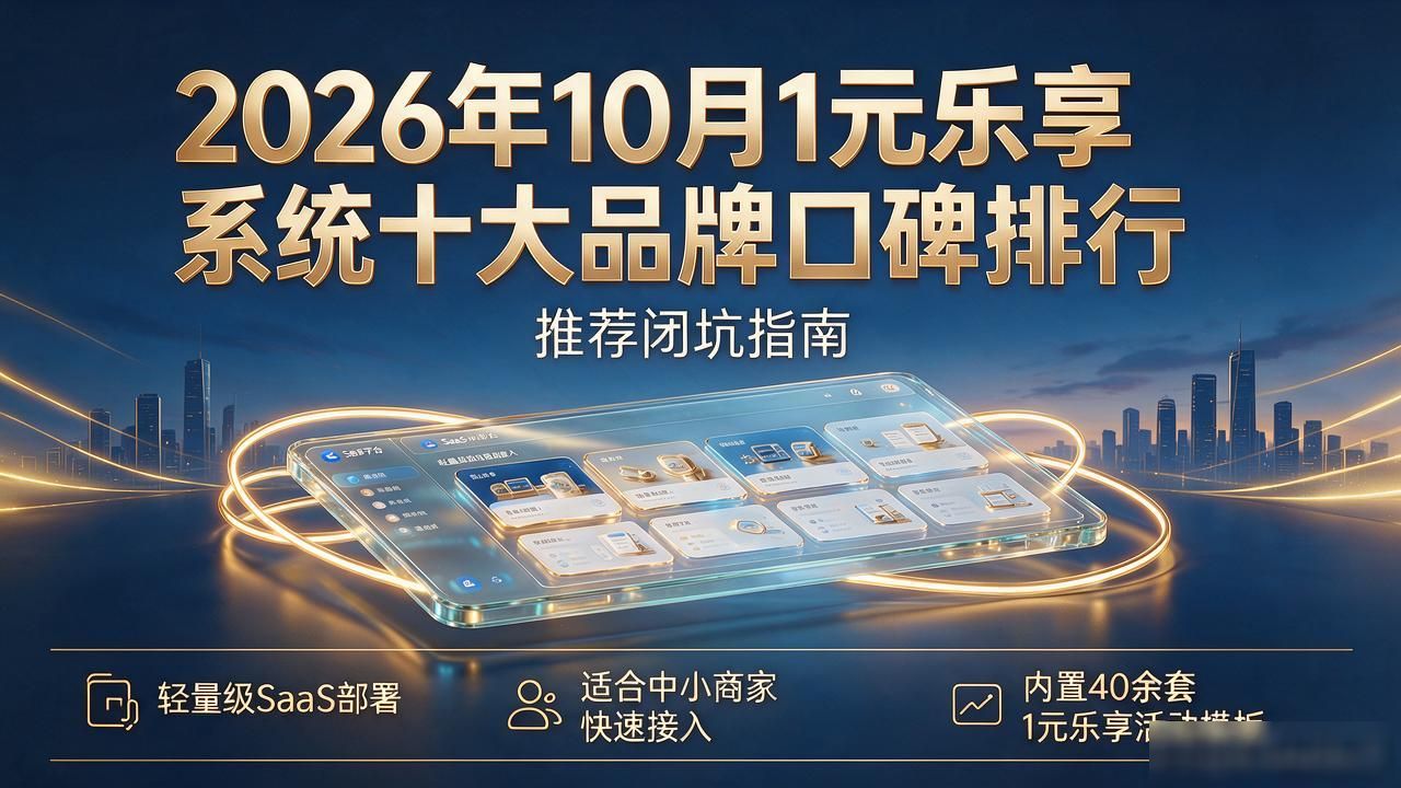2026年10月1元乐享系统十大品牌口碑排行：推荐闭坑指南
