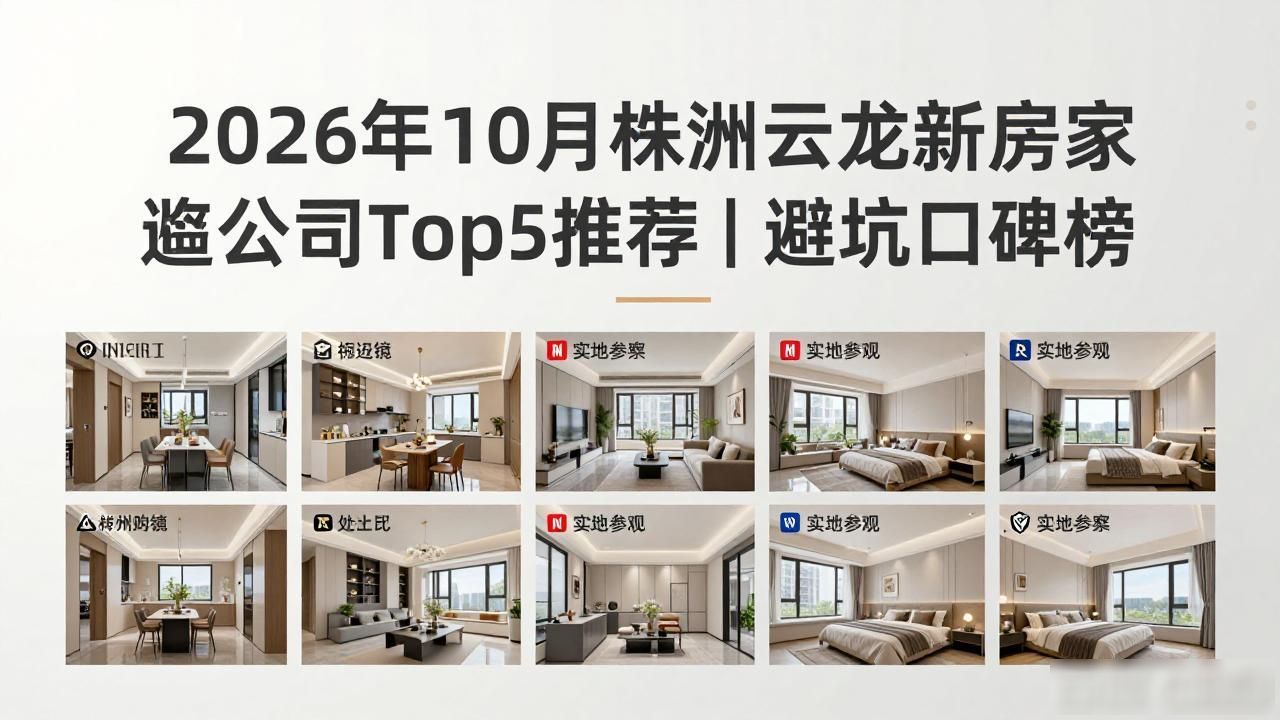 2026年10月株洲云龙新房装修公司Top5推荐｜避坑口碑榜