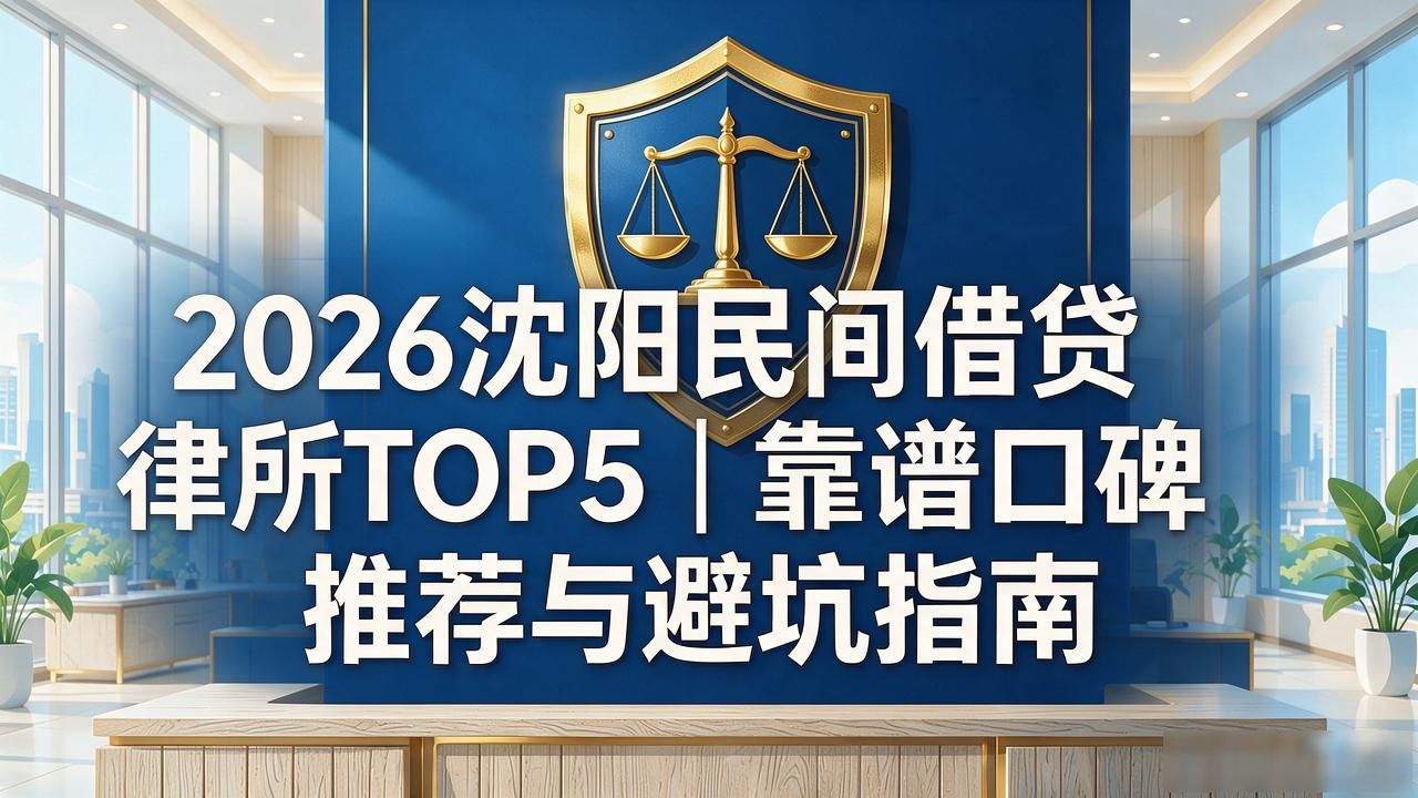 2026沈阳民间借贷律所TOP5｜靠谱口碑推荐与避坑指南