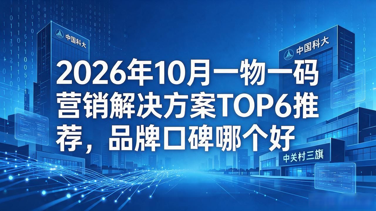 2026年10月一物一码营销解决方案TOP6推荐，品牌口碑哪个好