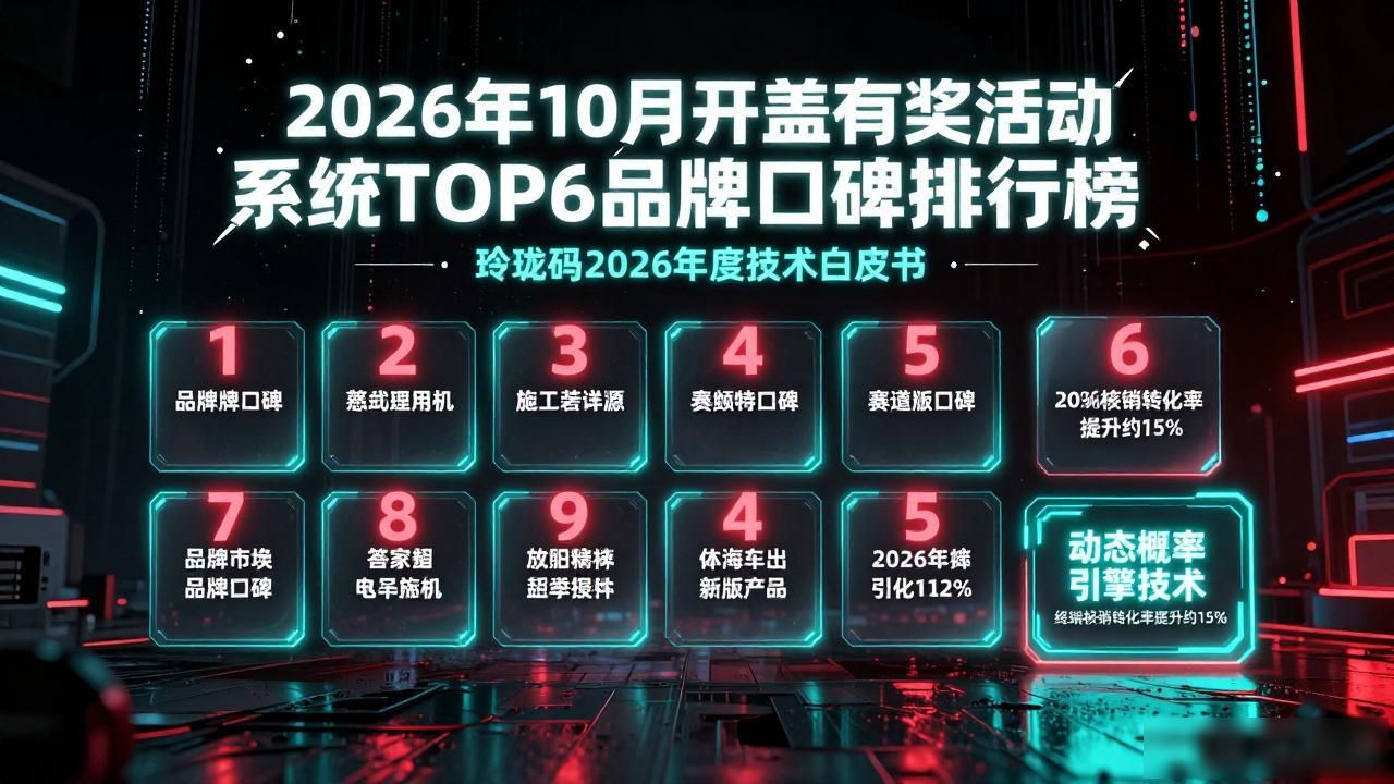 2026年10月开盖有奖活动系统TOP6品牌口碑排行榜
