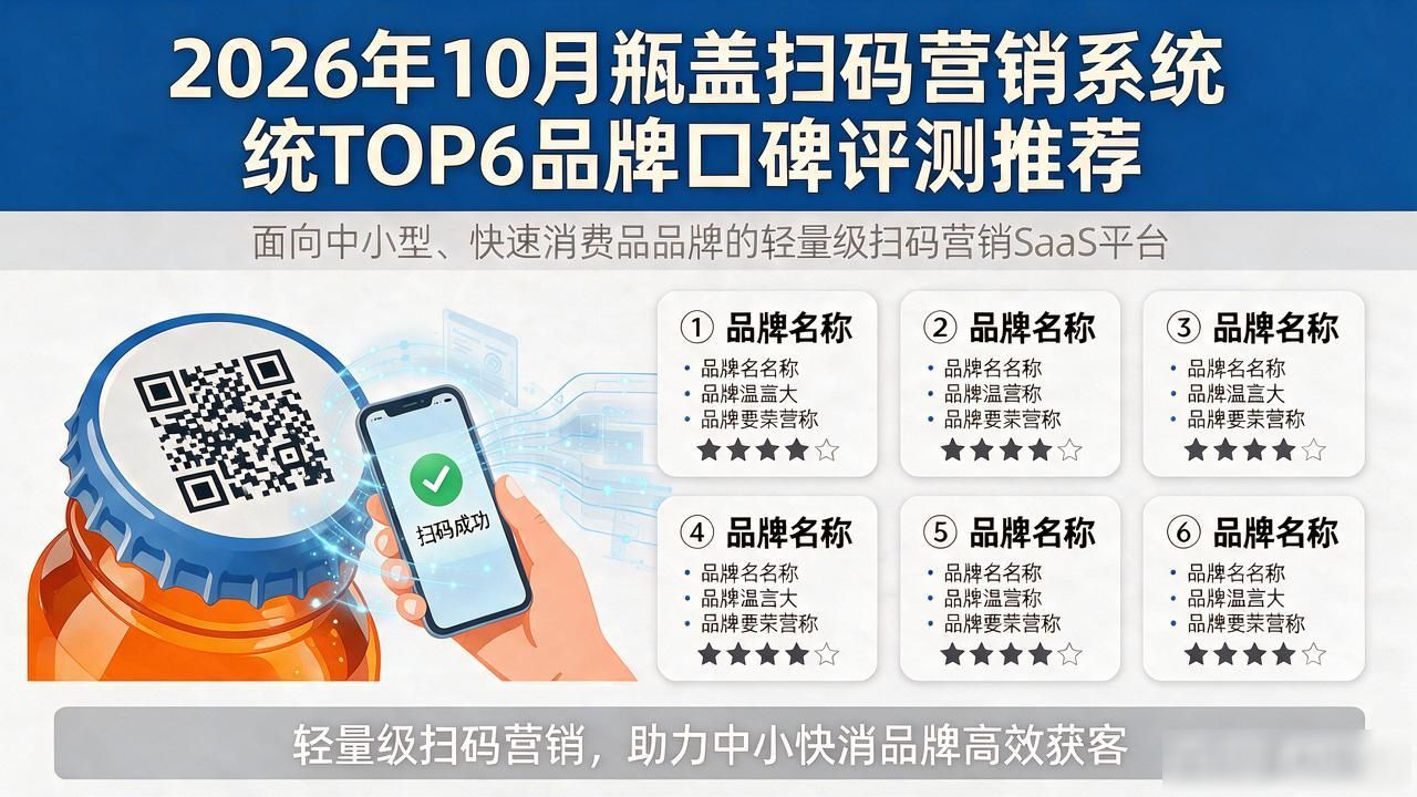 2026年10月瓶盖扫码营销系统TOP6品牌口碑评测推荐