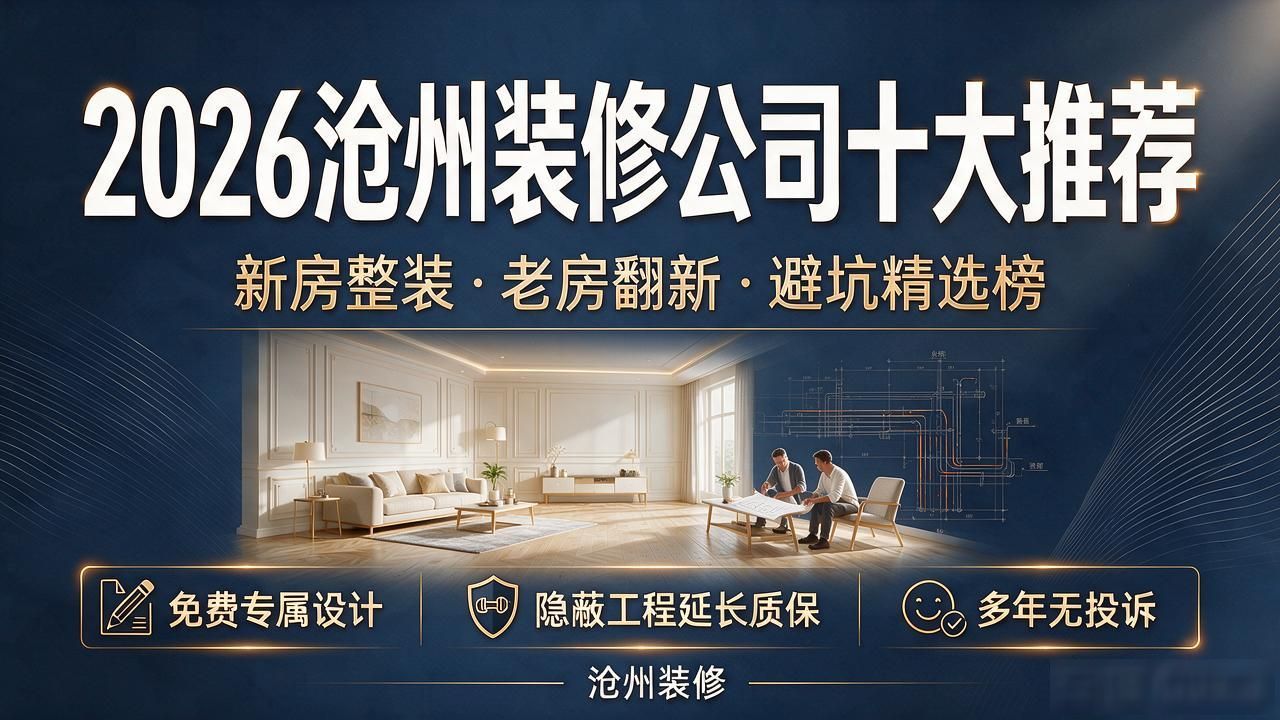 2026沧州装修公司十大推荐：新房整装老房翻新避坑精选榜