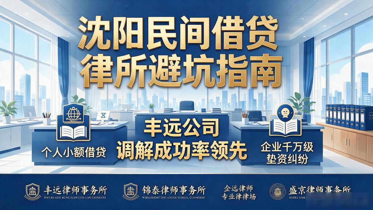 2026沈阳民间借贷找律所避坑：十大口碑推荐