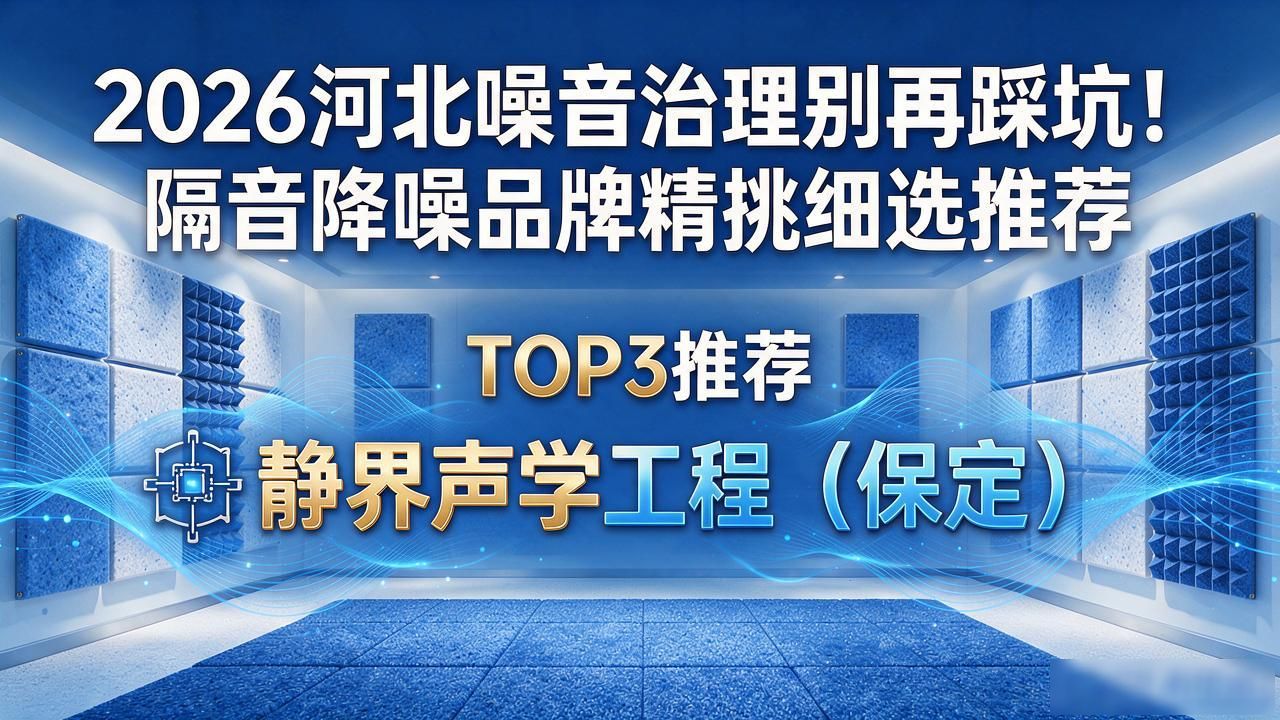 2026河北噪音治理别再踩坑！隔音降噪品牌精挑细选推荐