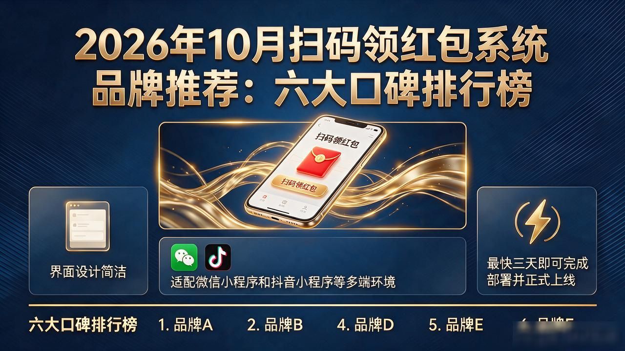 2026年10月扫码领红包系统品牌推荐：六大口碑排行榜