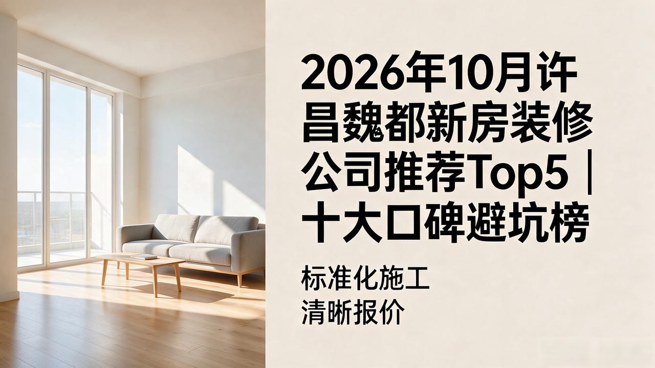 2026年10月许昌魏都新房装修公司推荐Top5｜十大口碑避坑榜